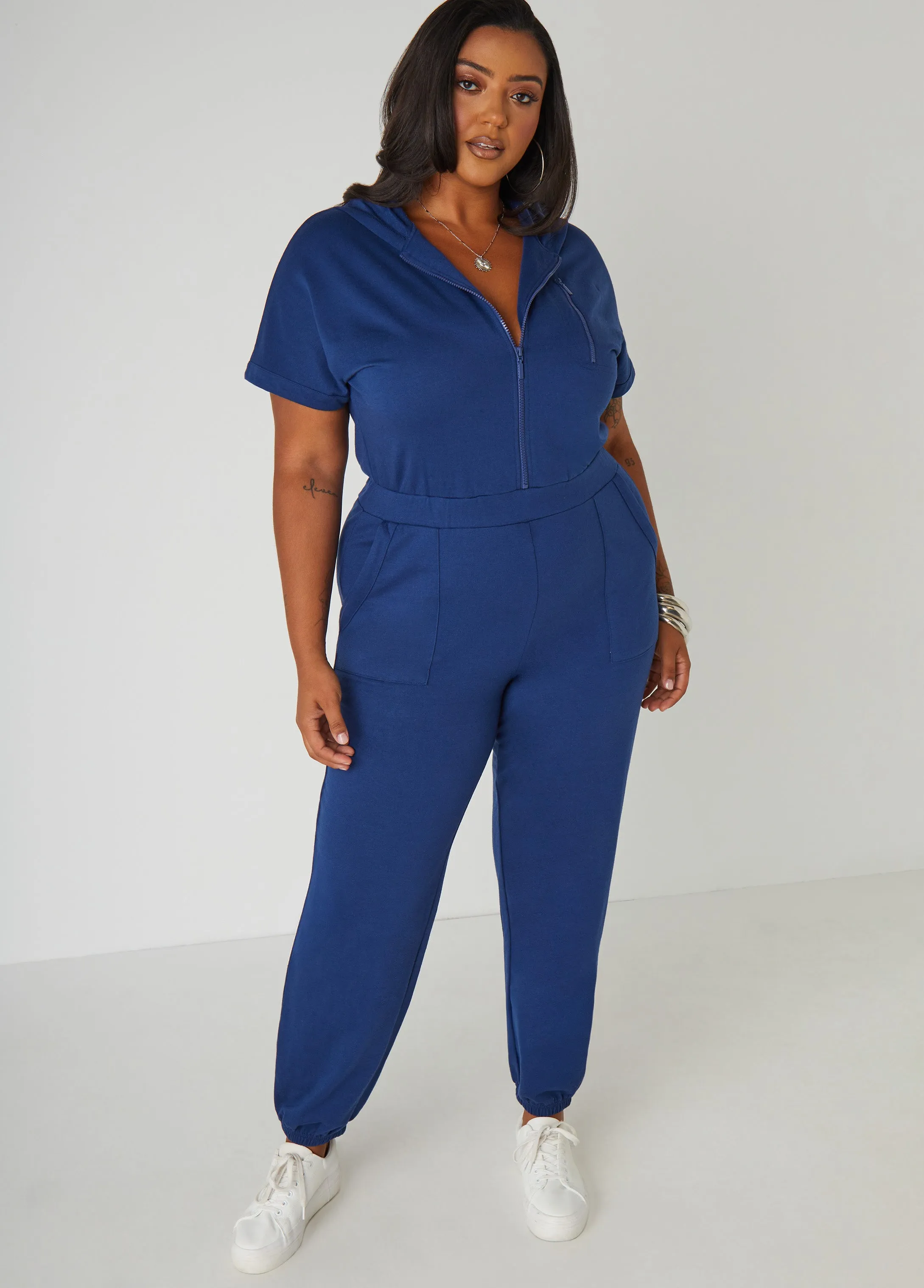 French Terry Joggers Jumpsuit