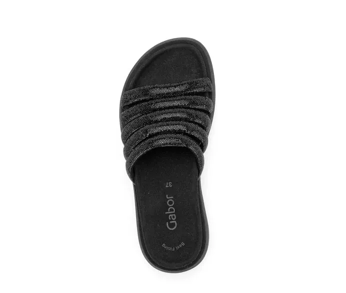 Gabor Black Diamante Slider