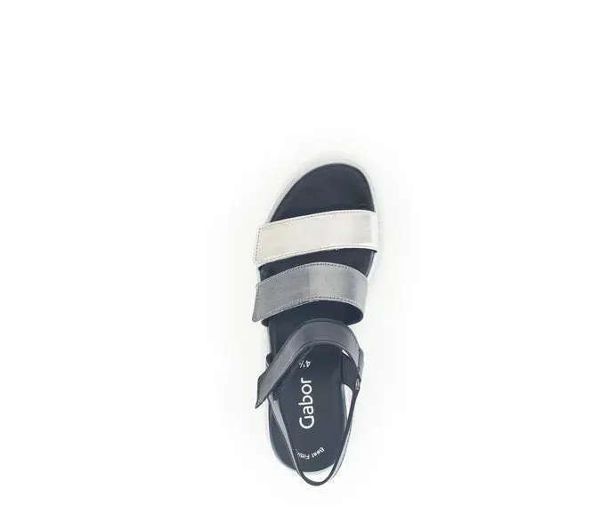 Gabor Black Strappy Sandal