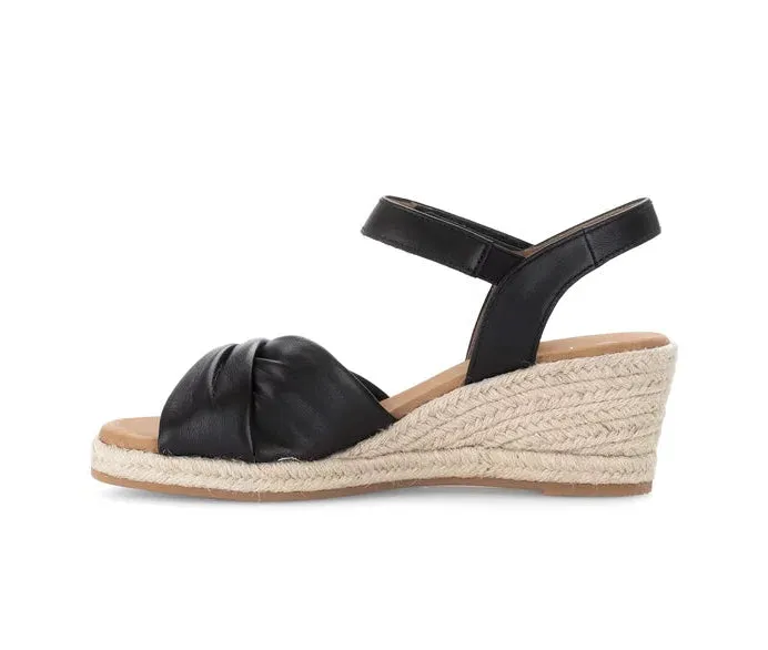 Gabor Comfort Espadrille Wedge Sandal - Wide Fit