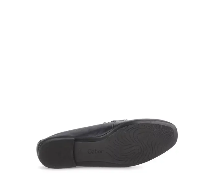 Gabor Smooth Leather Navy Loafer