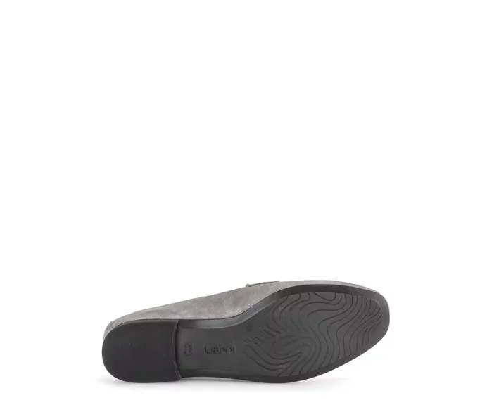 Gabor Suede Grey Loafer