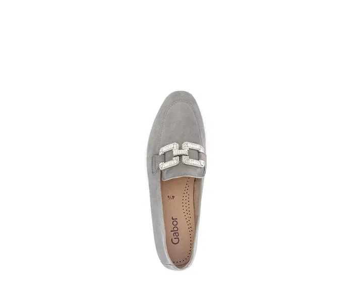 Gabor Suede Grey Loafer