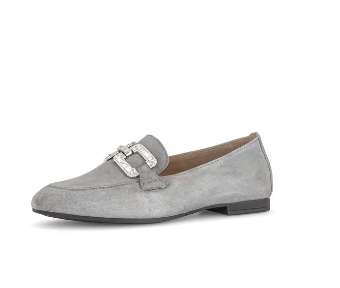 Gabor Suede Grey Loafer