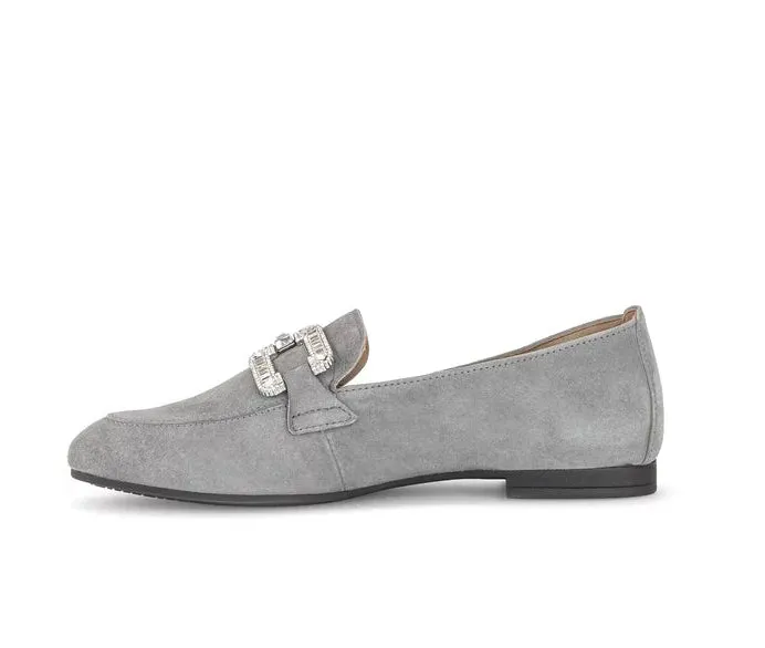 Gabor Suede Grey Loafer