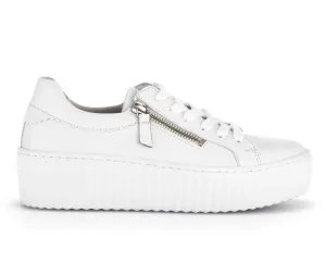 Gabor White Trainer with Chunky Sole