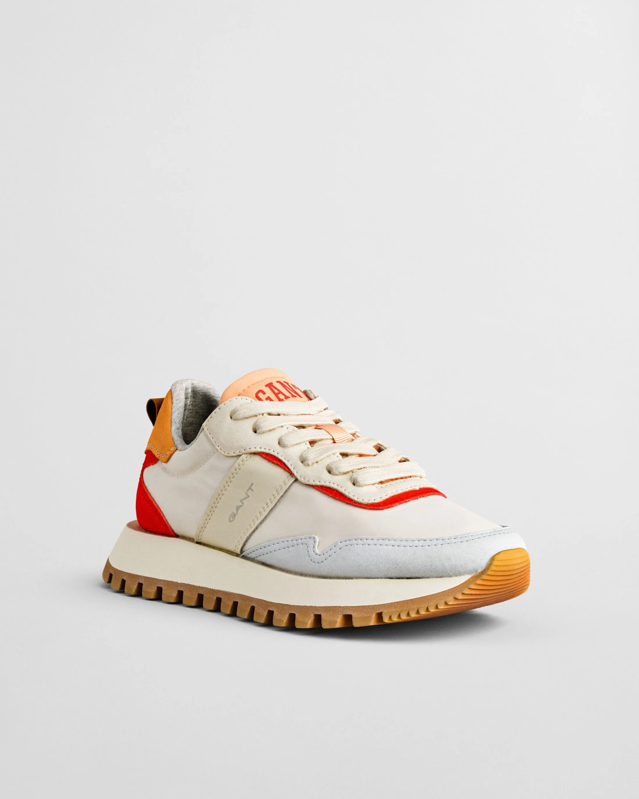 Gant Caffay Leather Suede Trainer - Orange