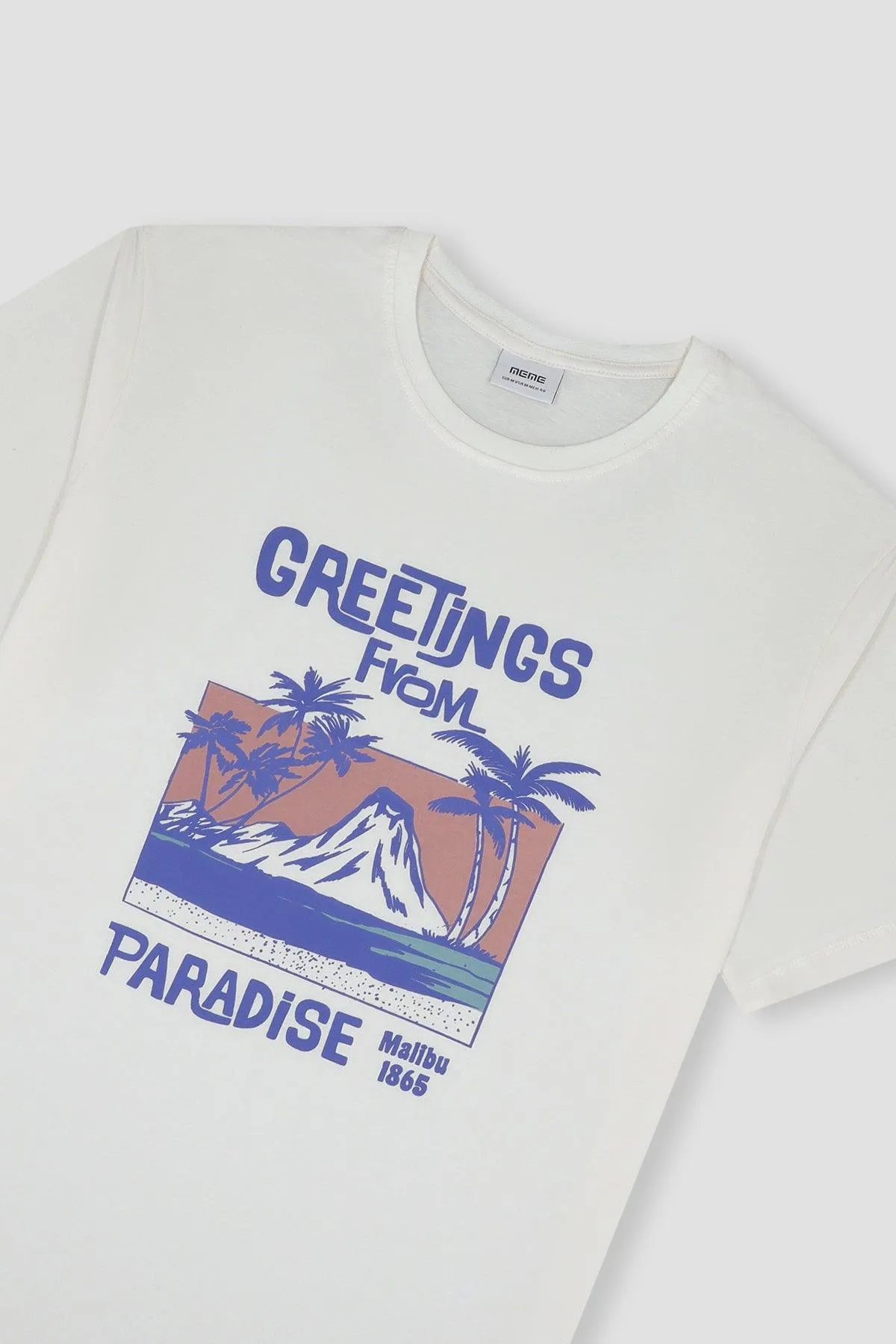Graphic T-Shirt For Men - Ecru
