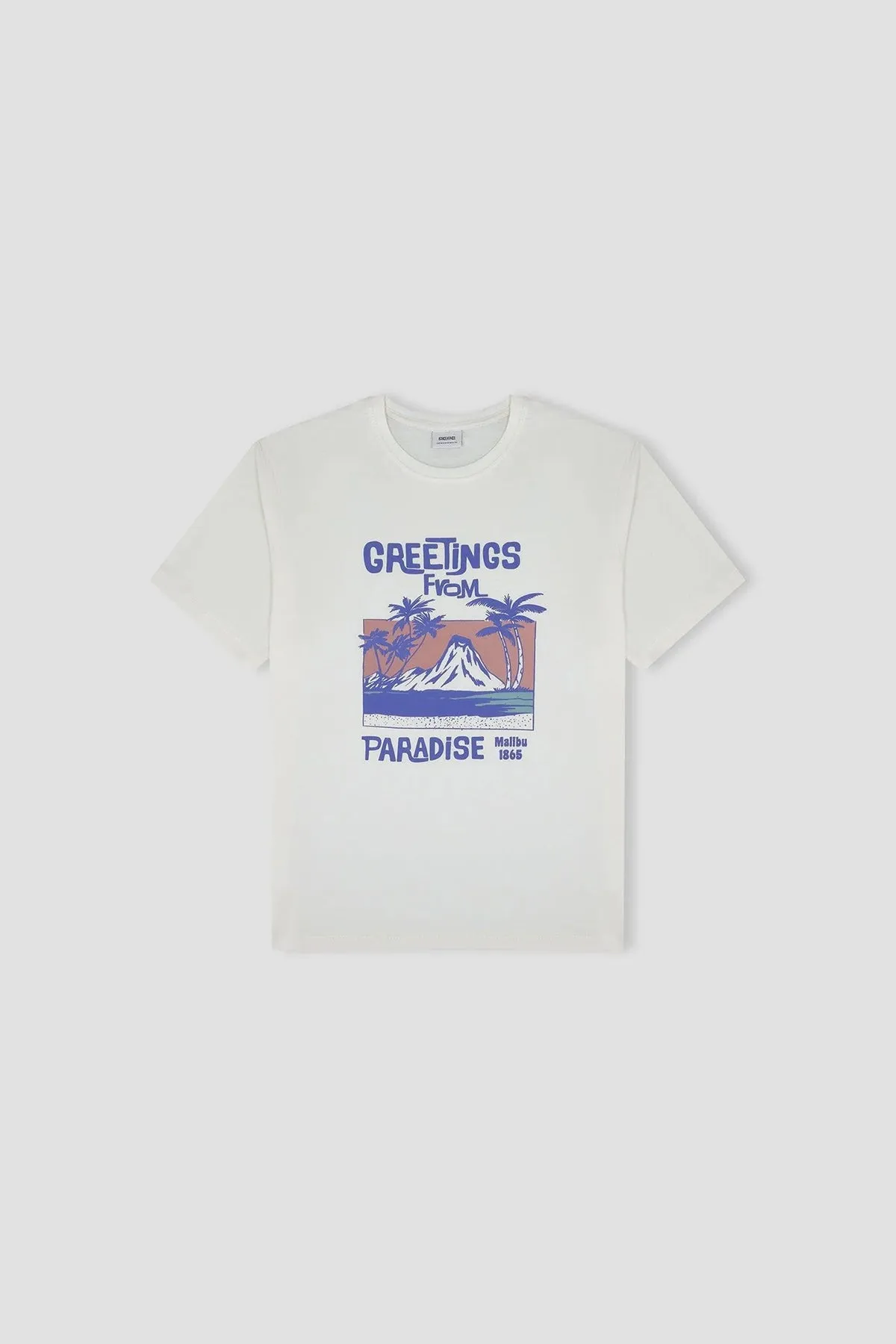 Graphic T-Shirt For Men - Ecru