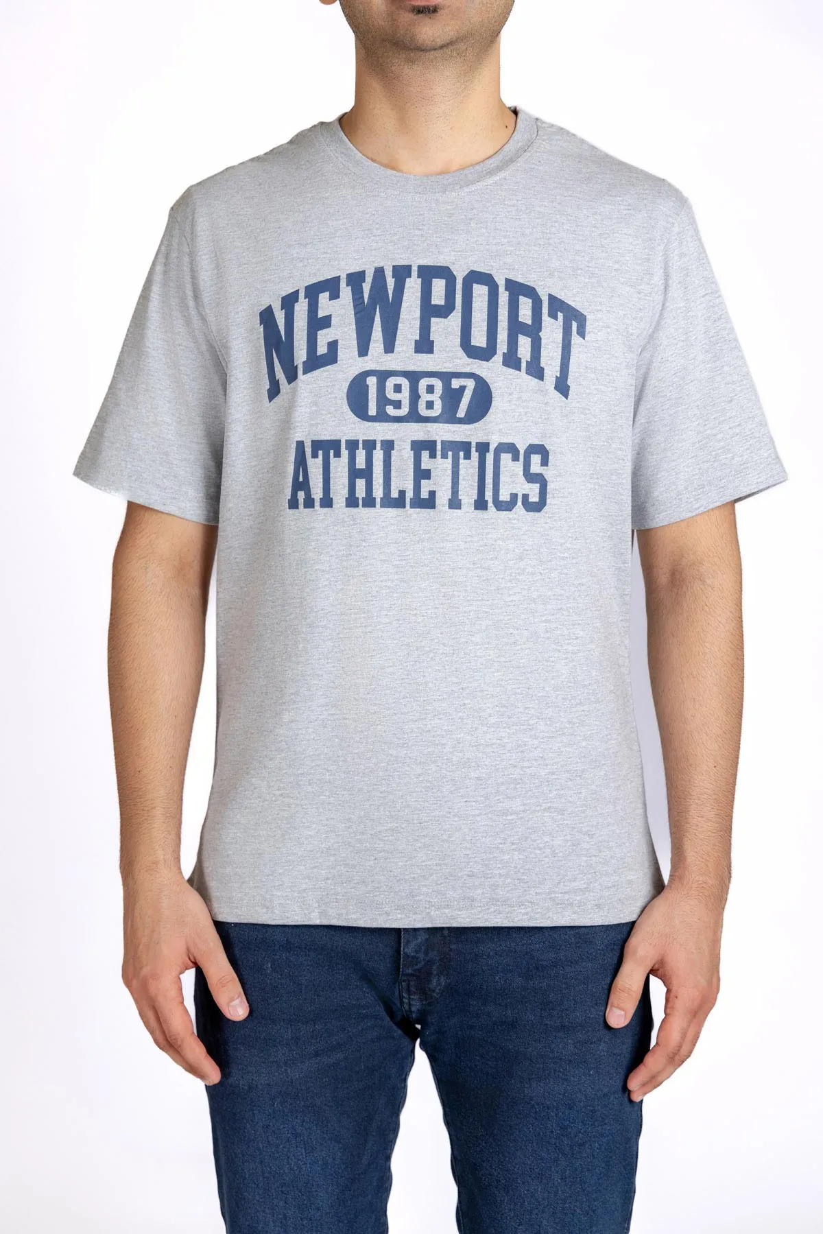 Graphic T-Shirt For Men - Heather Grey