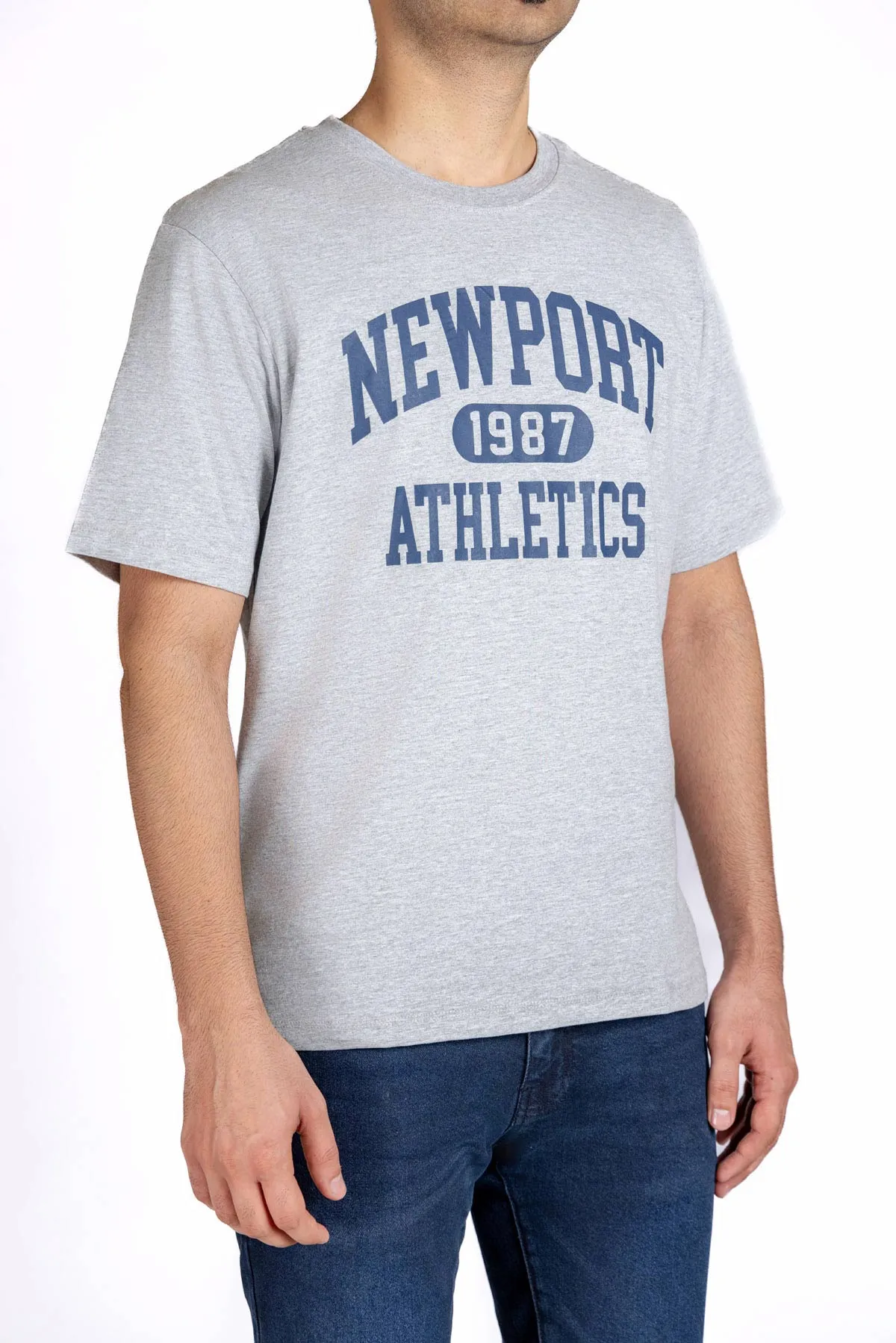 Graphic T-Shirt For Men - Heather Grey