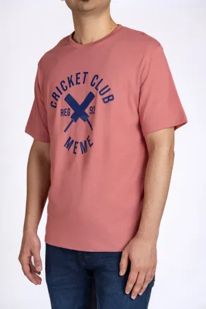 Graphic T-Shirt For Men - Pink