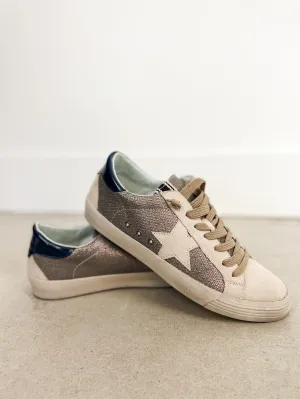 Grey   Navy Star Sneaker