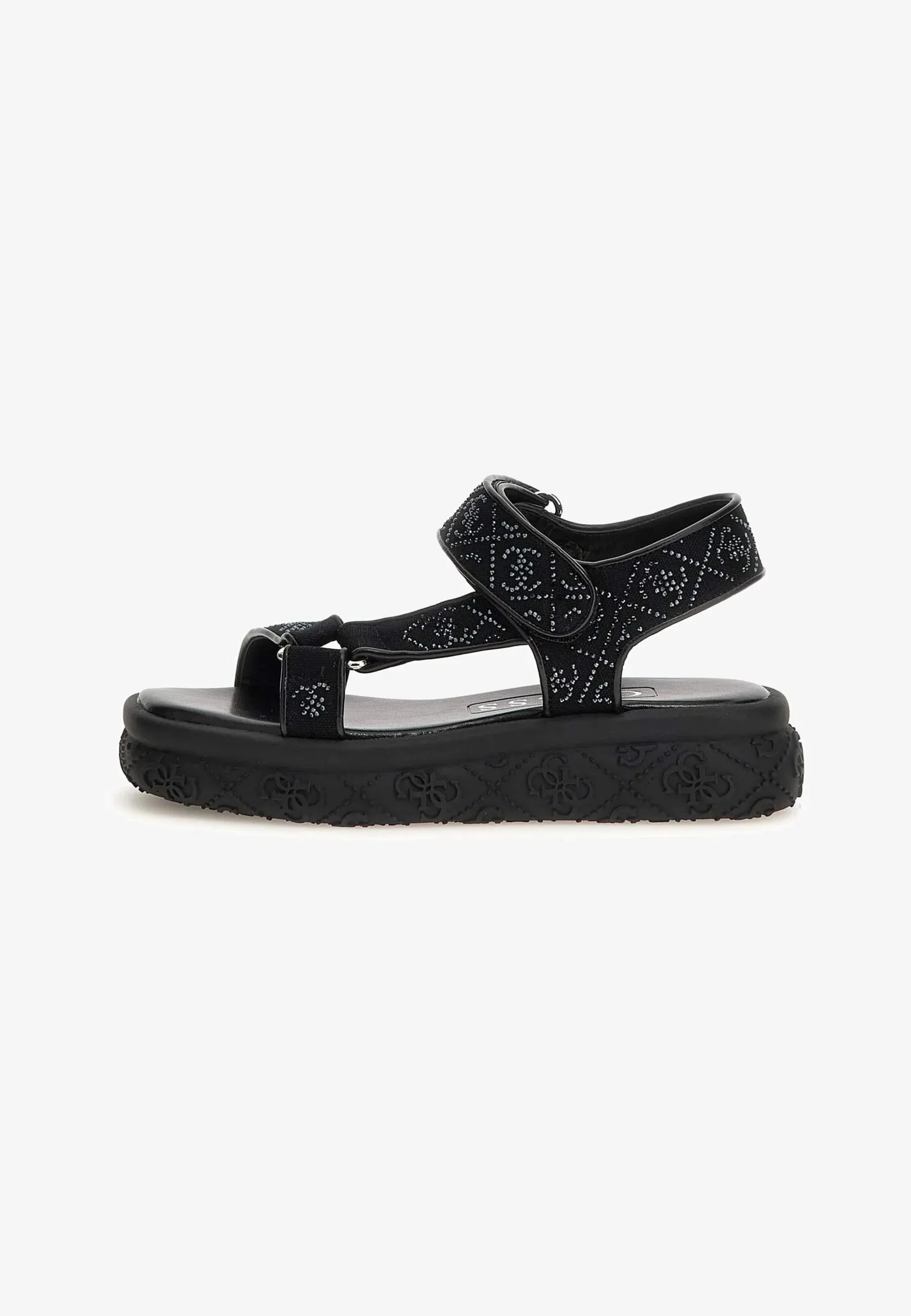 Guess Lode 4G Logo Black Sandal