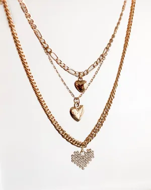 Heart Trio Necklace