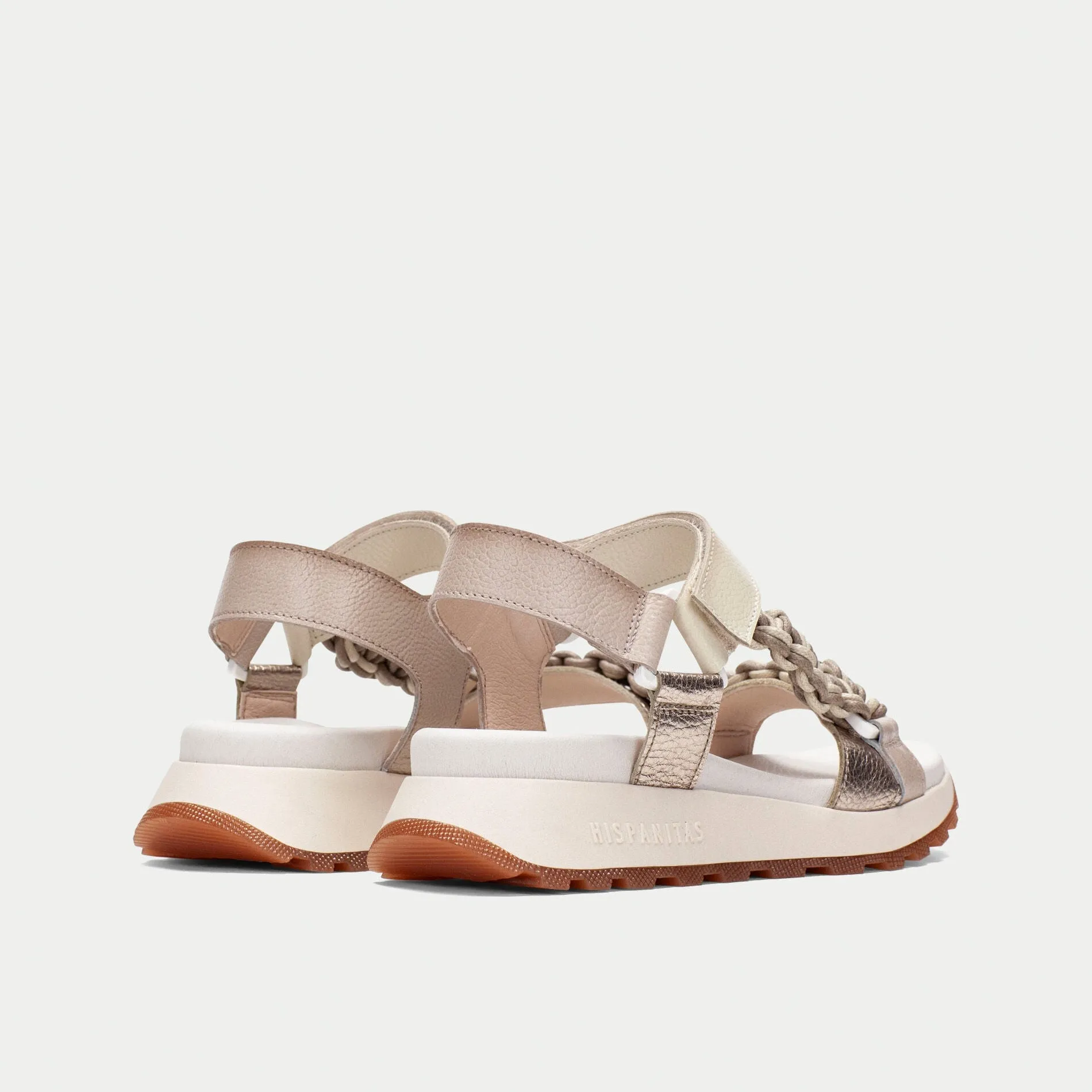 Hispanitas Taupe Sporty Sandals