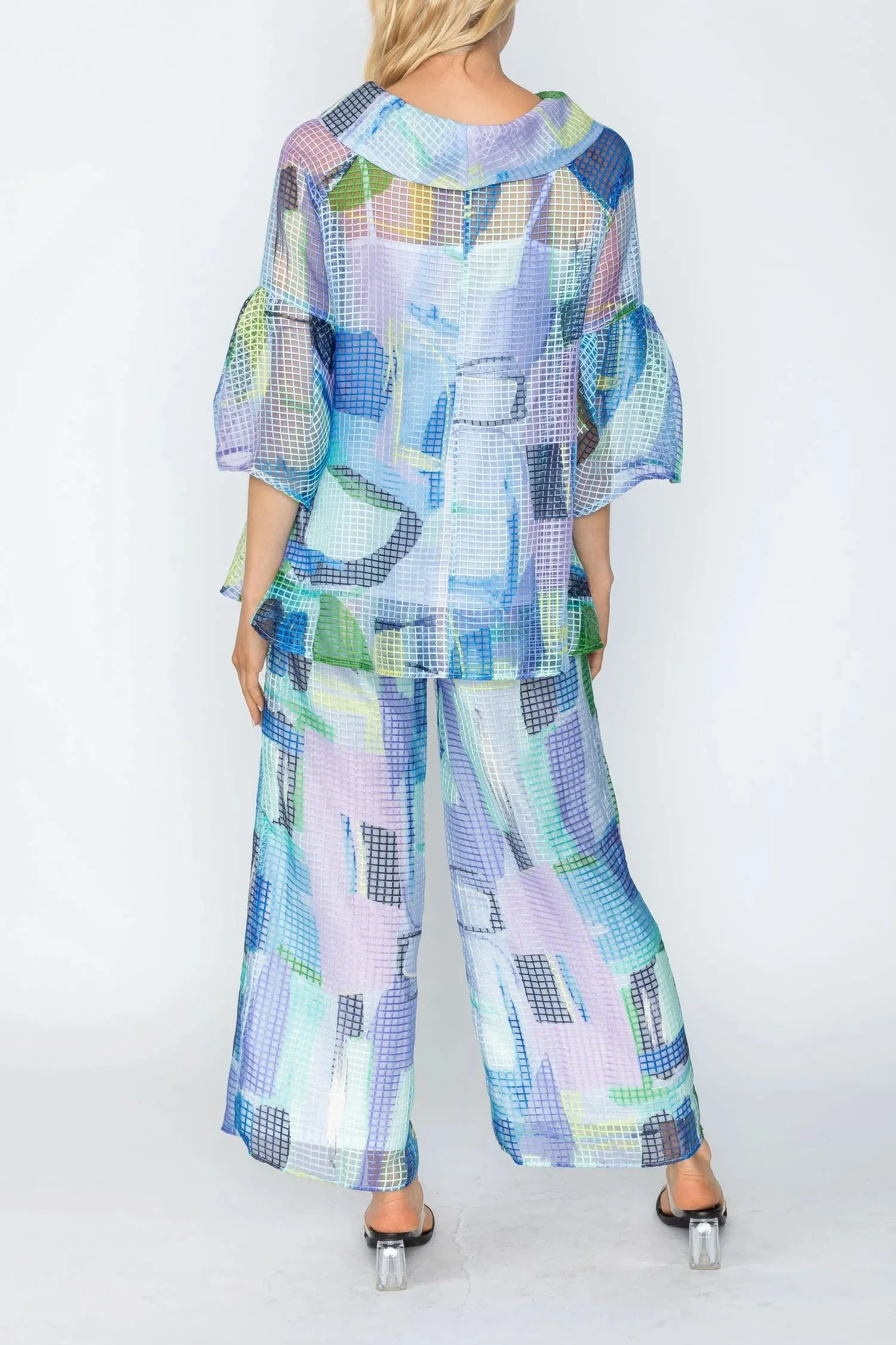 IC Collection Elastic Band Wide Leg Pants Style 5639P