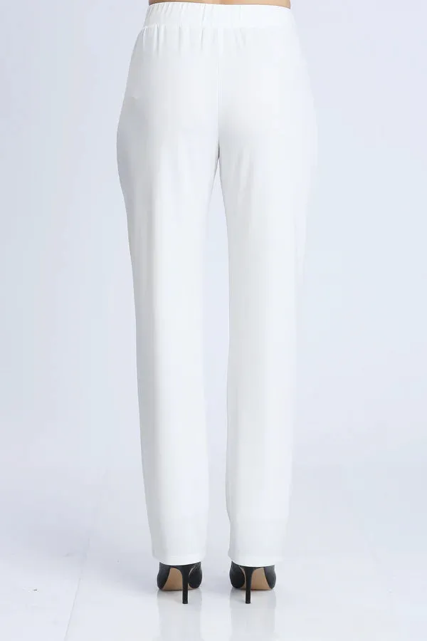 IC Collection Ivory Straight Leg Long Pants Style 1983P