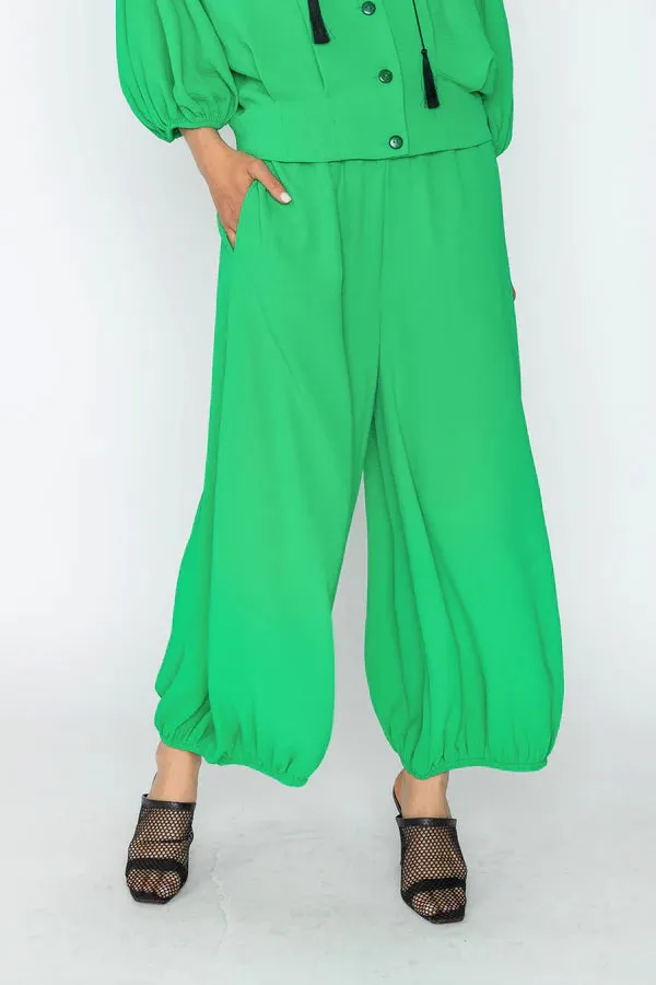 IC Collection Wide Leg Bottom Elastic Pants Style 5660P