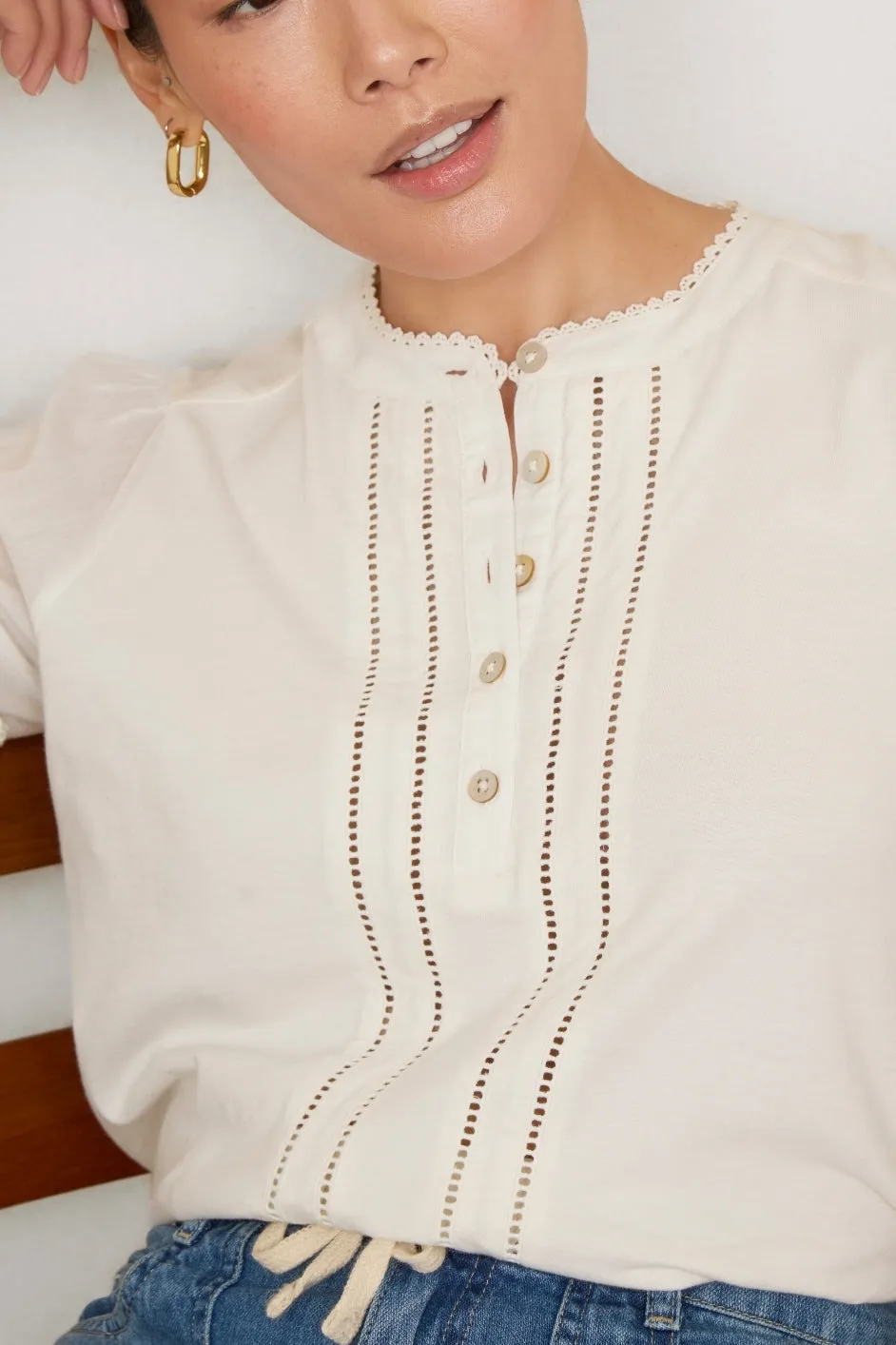 Iryna Top - Ivory