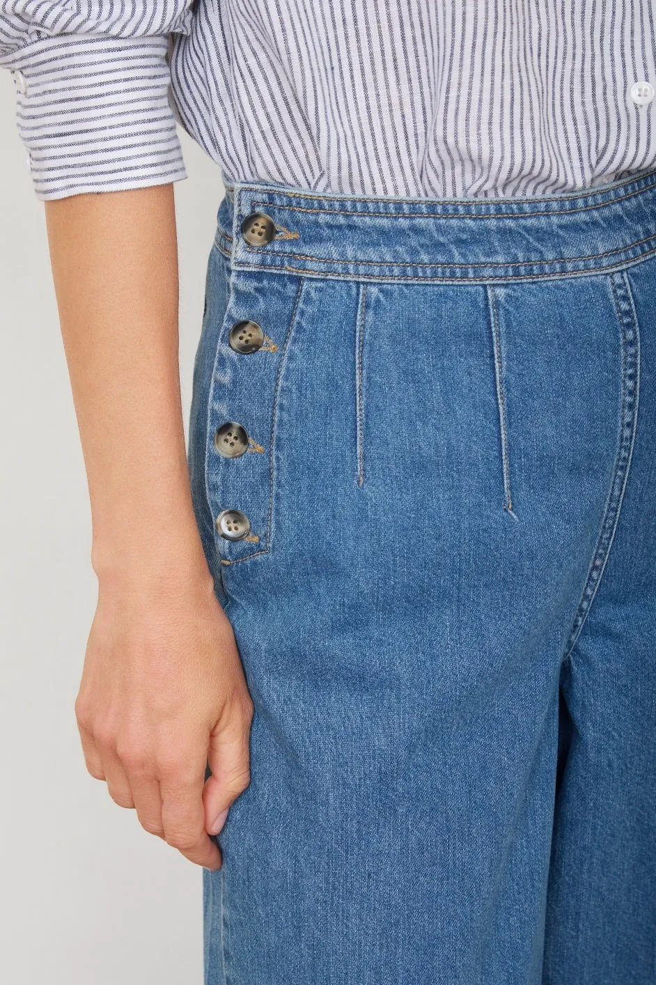 Jade Sailor Jean - Mid Wash