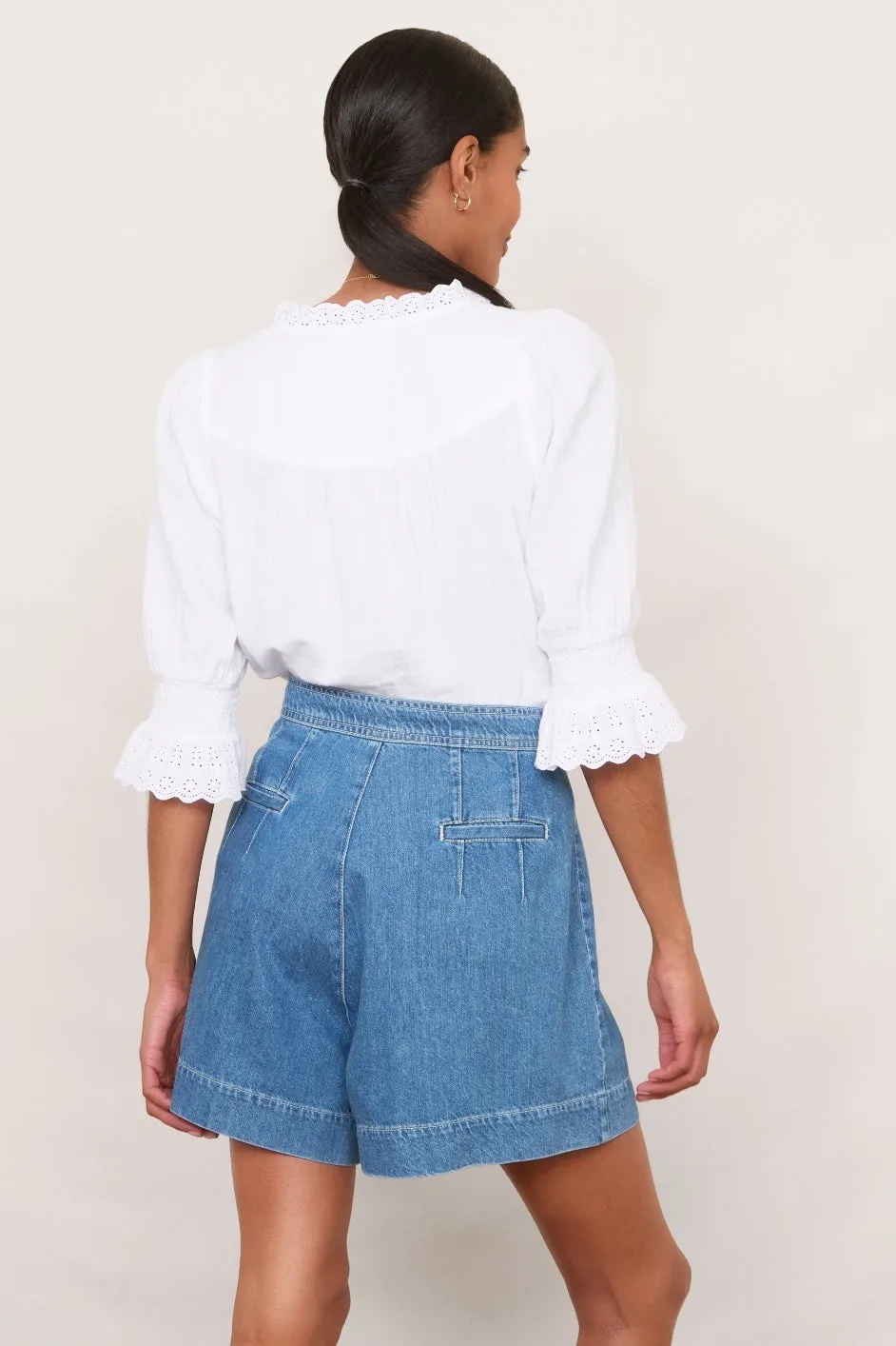 Jade Sailor Short - Mid Wash