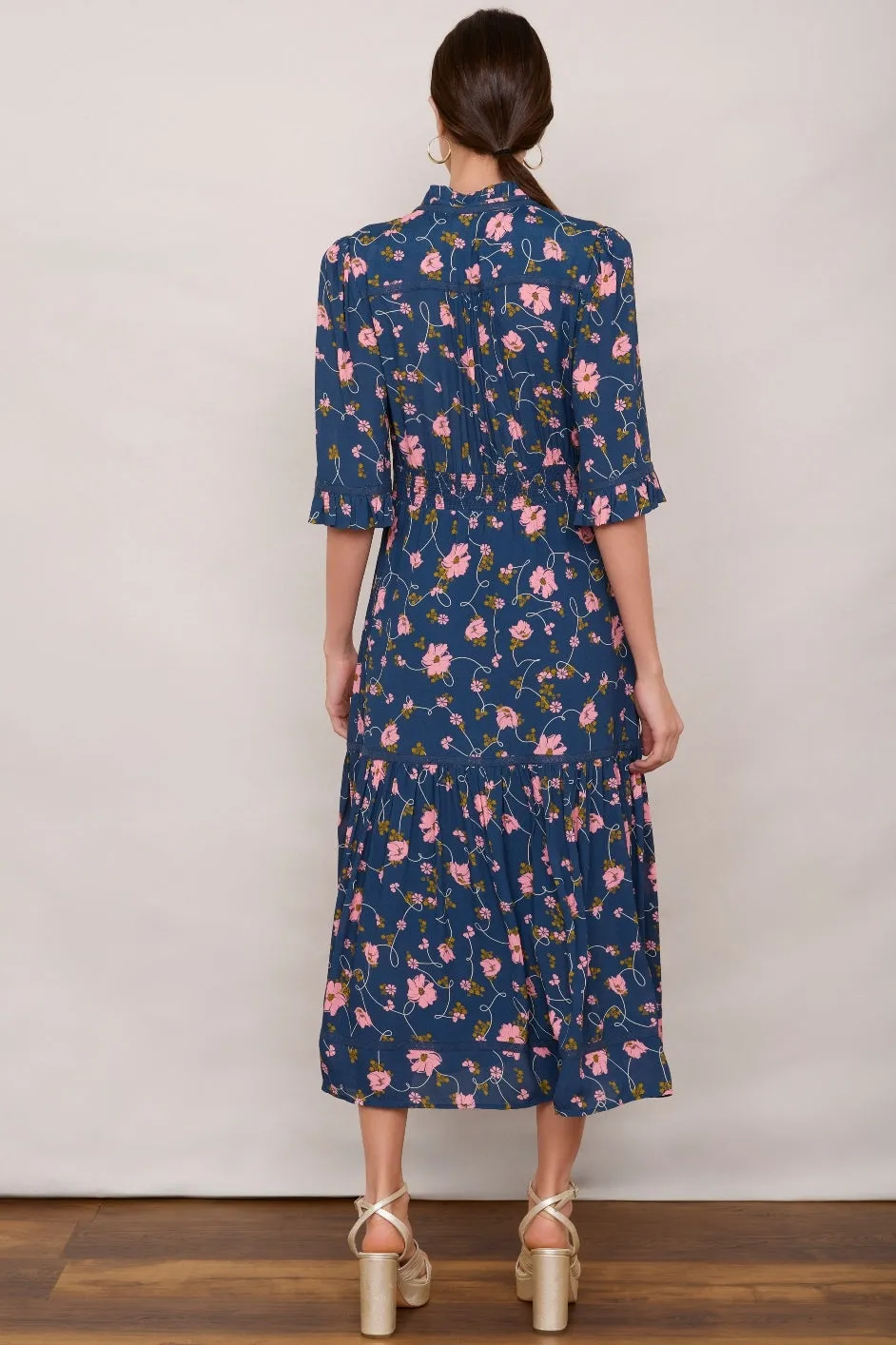Jodi Dress - Navy Floral