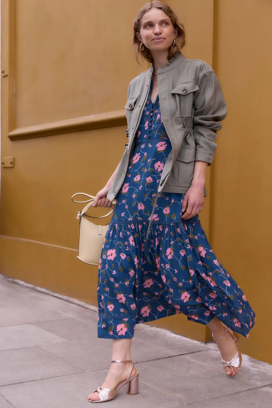 Jodi Dress - Navy Floral