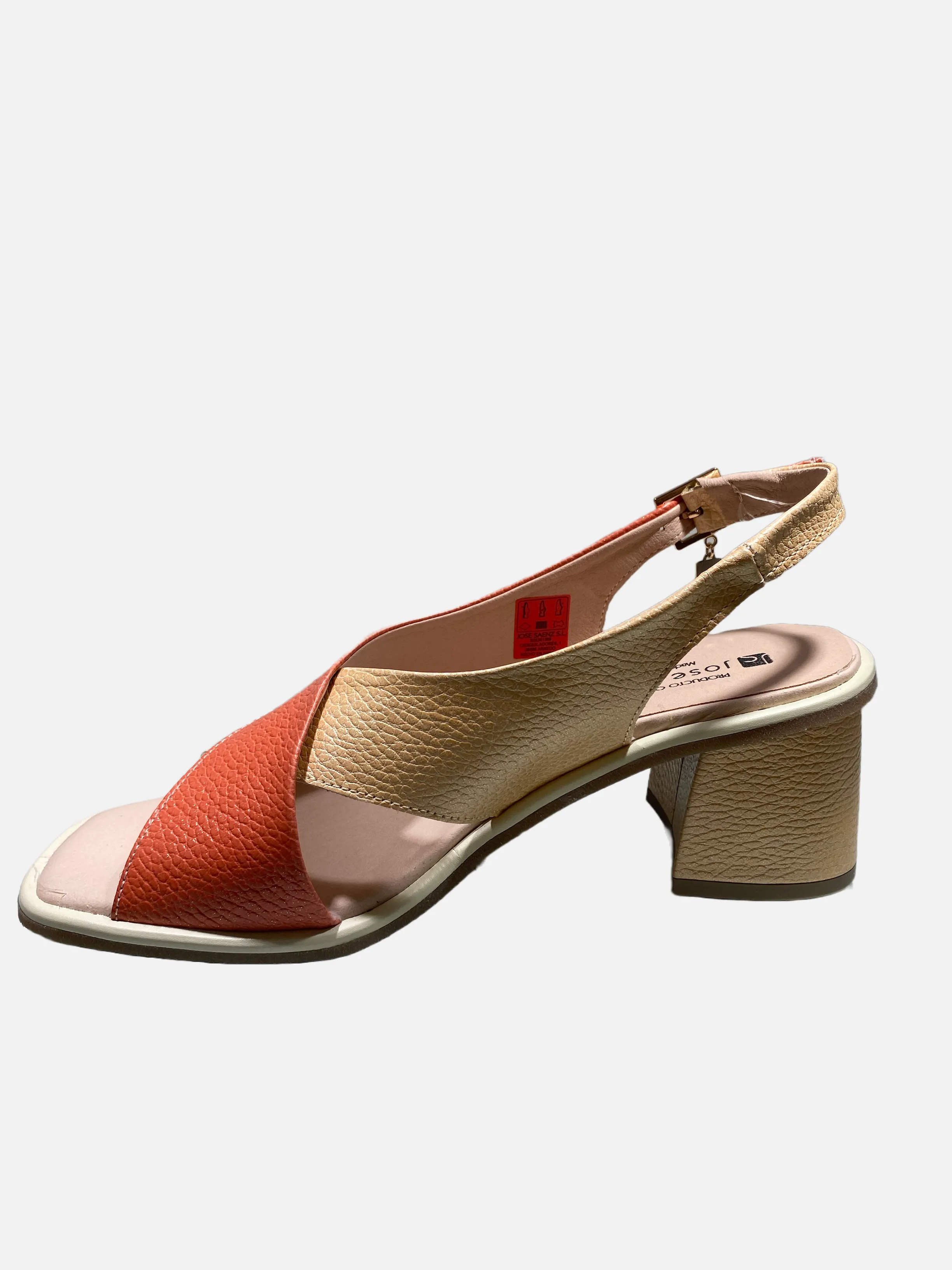 JOSE SAENZ CRISS CROSS BLOCK HEEL SANDAL 5470-CI