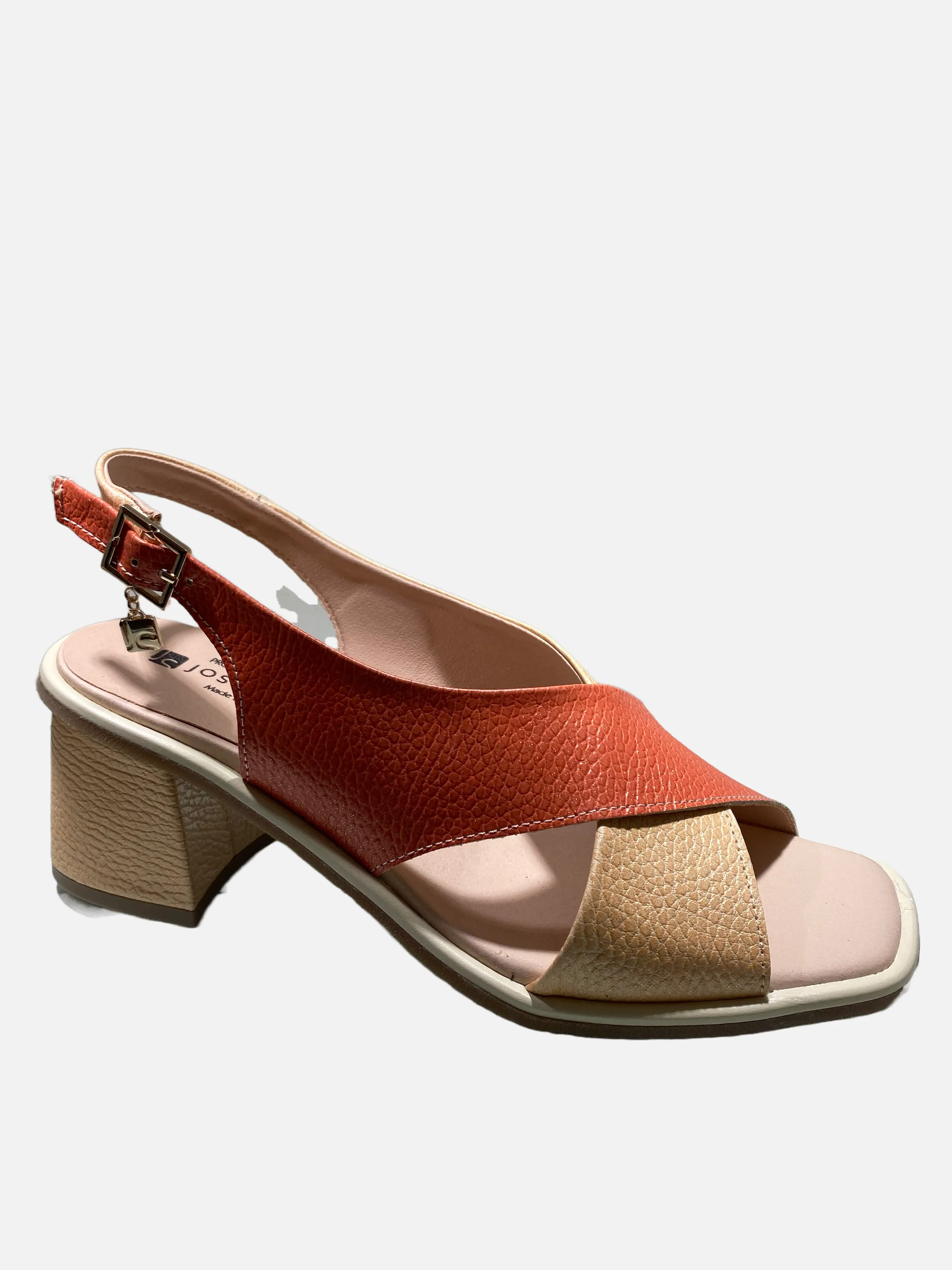 JOSE SAENZ CRISS CROSS BLOCK HEEL SANDAL 5470-CI