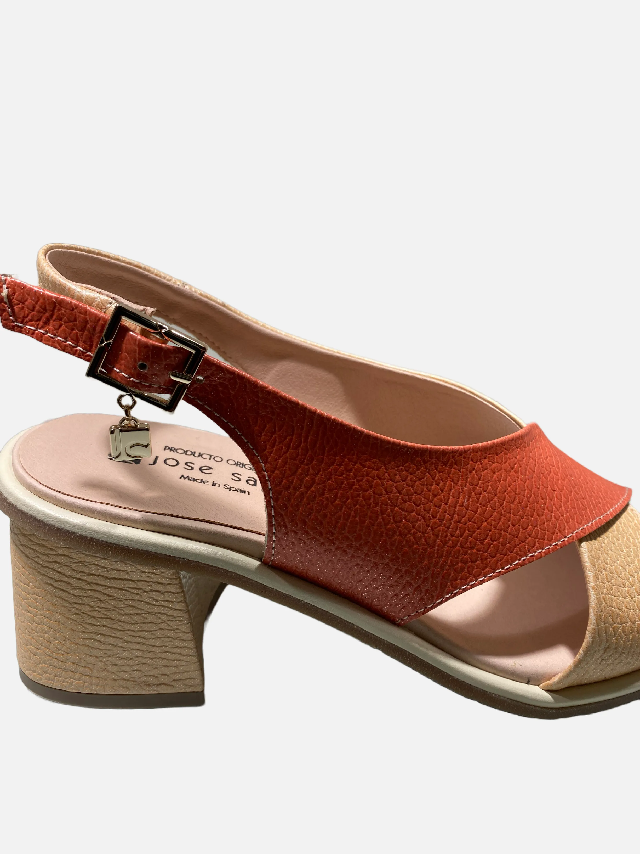 JOSE SAENZ CRISS CROSS BLOCK HEEL SANDAL 5470-CI