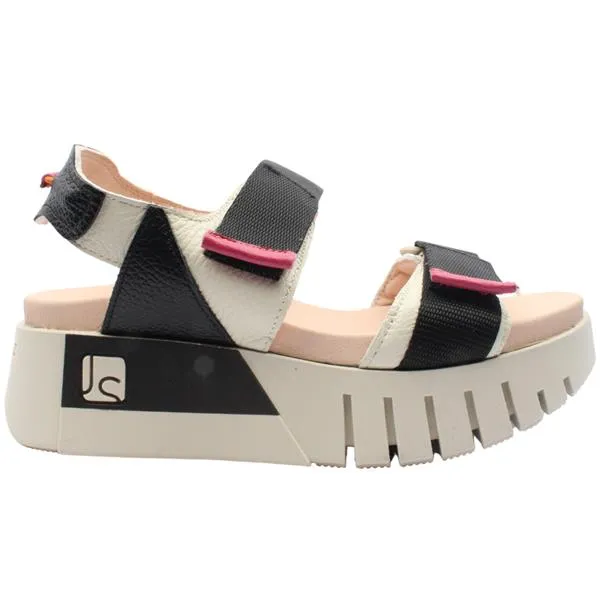 Jose Saenz Platform Black Sandal