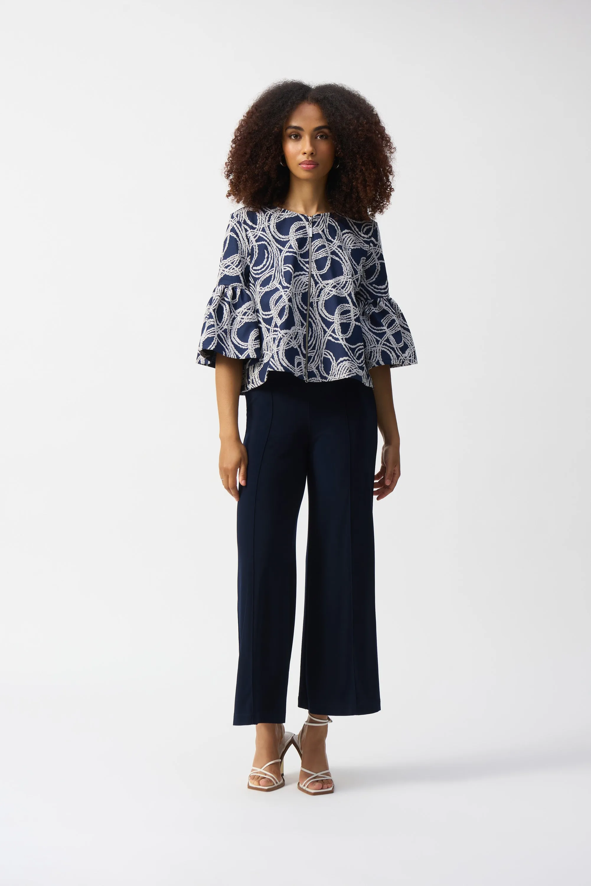 Joseph Ribkoff Silky Knit Pull-On Wide-Leg Pants - 251017 - S25