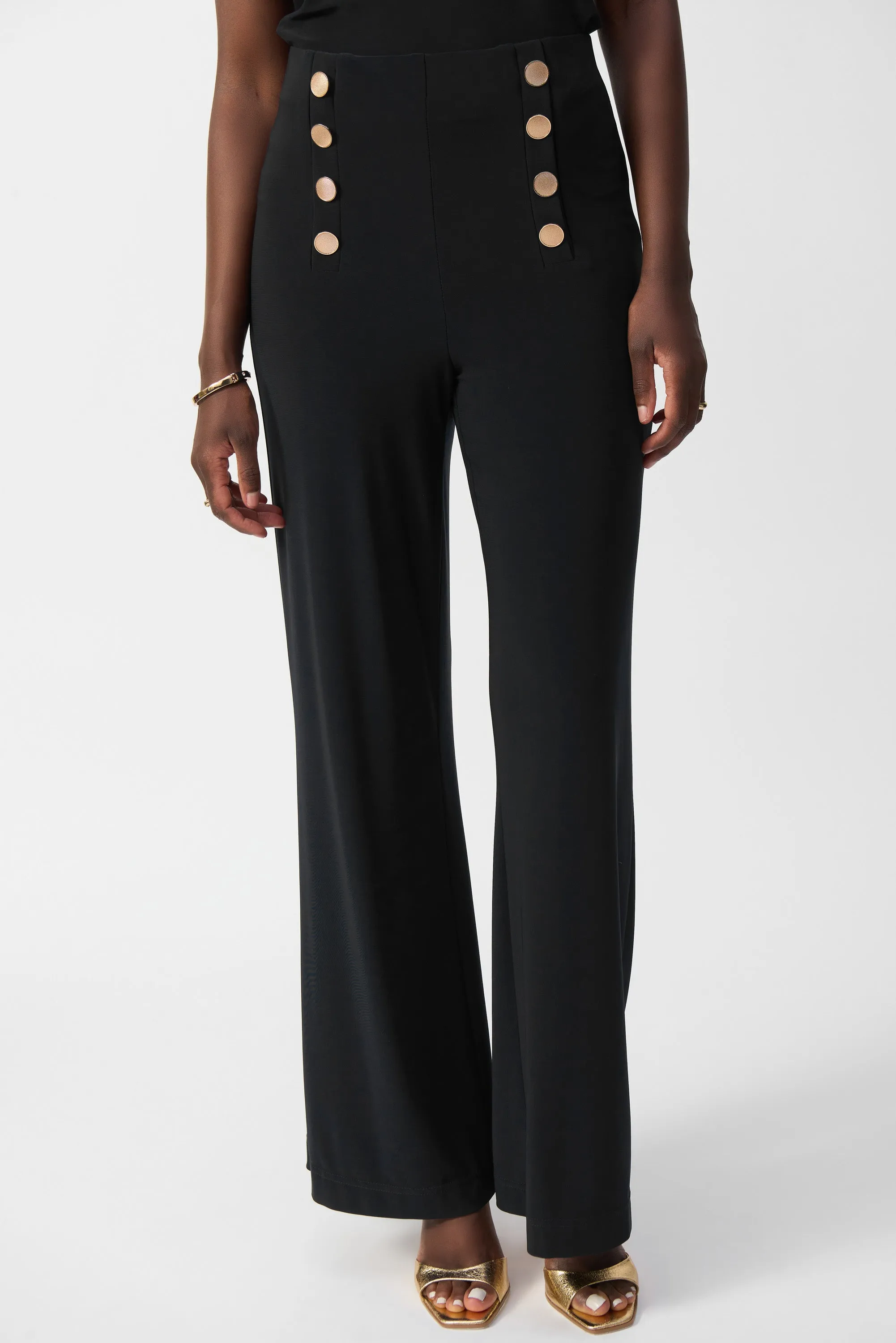 Joseph Ribkoff Silky Knit Wide-Leg Pull-On Pants - 251028 - S25