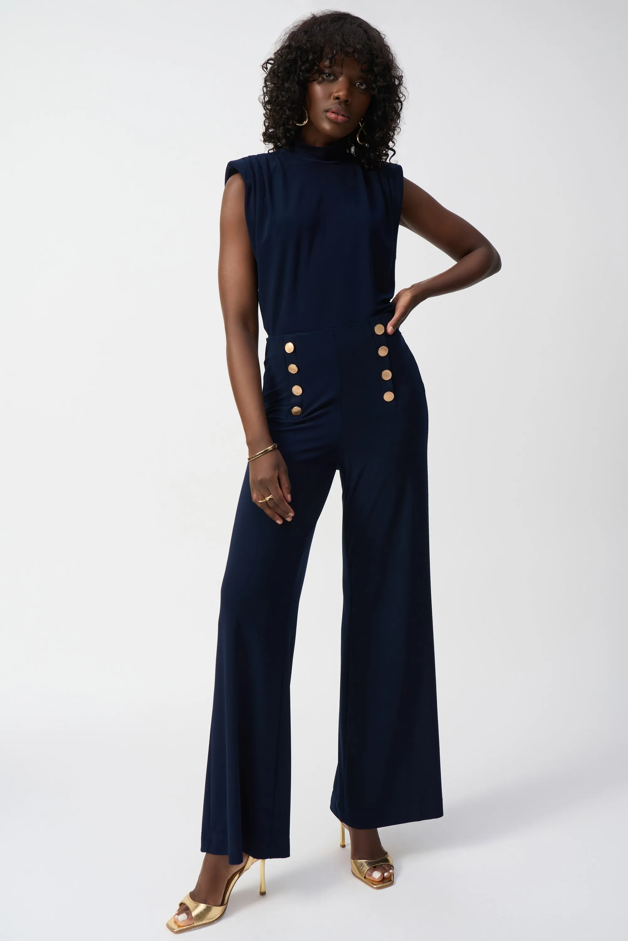 Joseph Ribkoff Silky Knit Wide-Leg Pull-On Pants - 251028 - S25