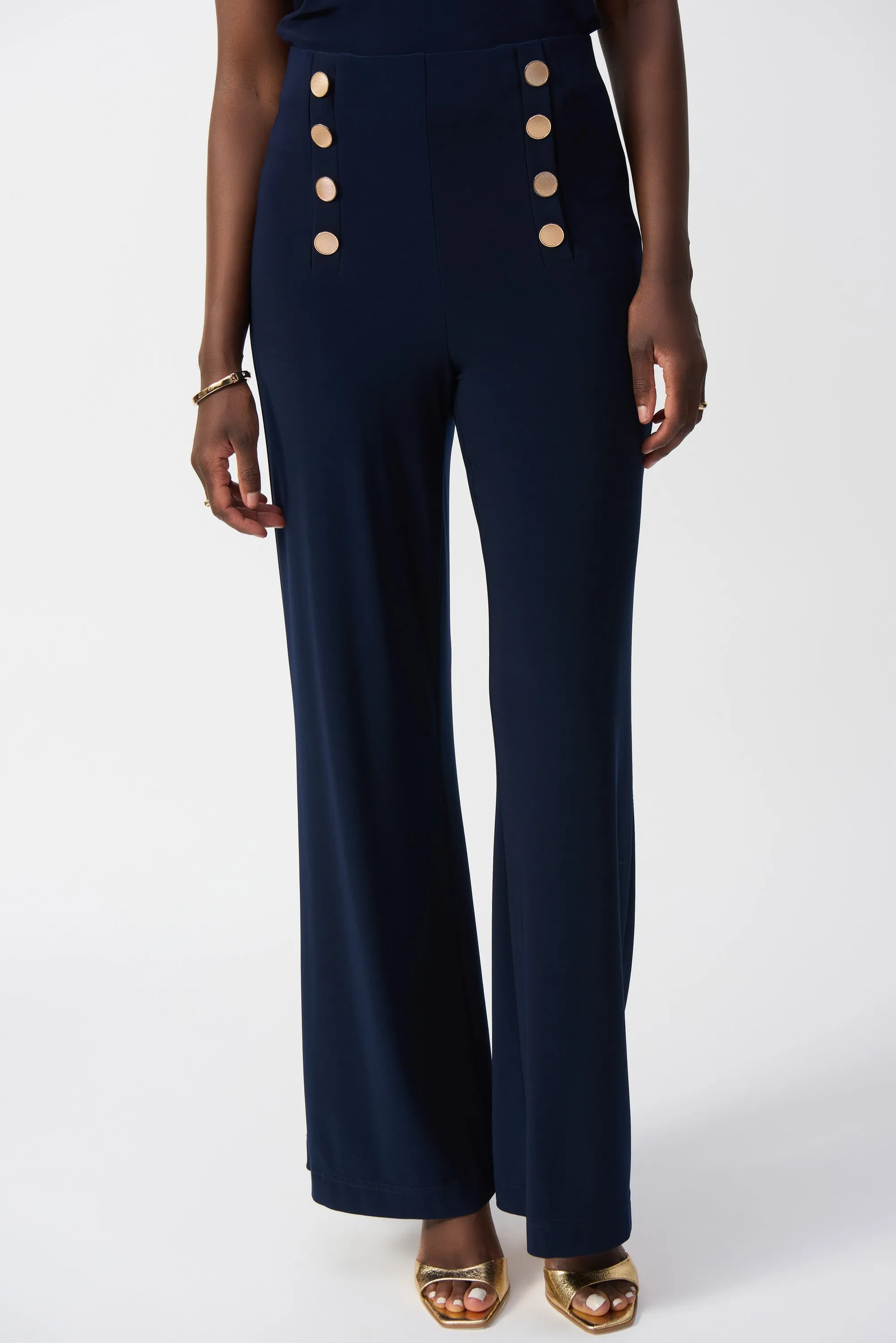 Joseph Ribkoff Silky Knit Wide-Leg Pull-On Pants - 251028 - S25