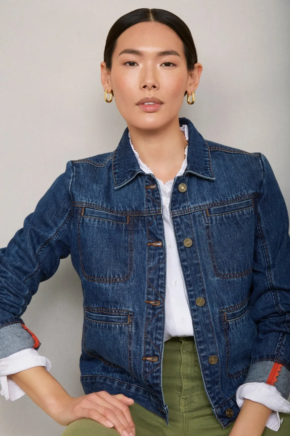 Karla Denim Jacket - Mid Wash