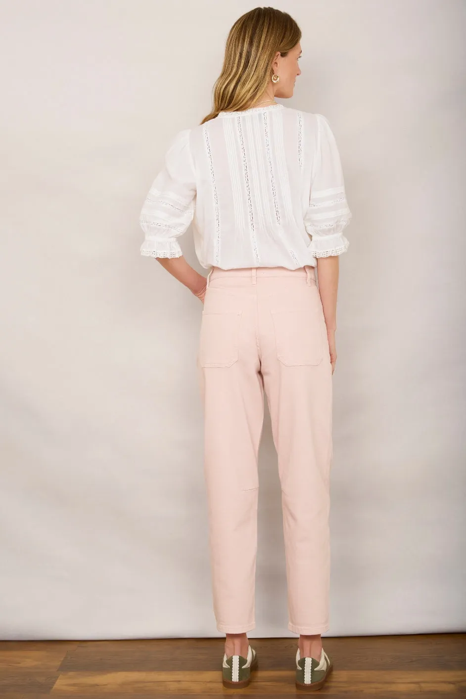 Kaya Cargo Barrel Jean - Candy Floss Pink