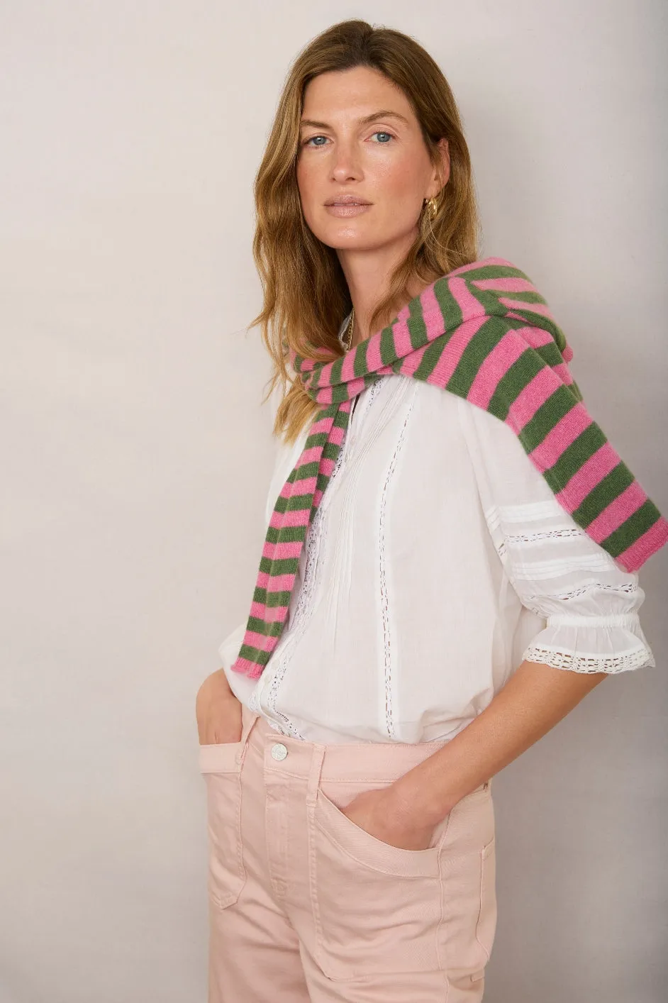 Kaya Cargo Barrel Jean - Candy Floss Pink