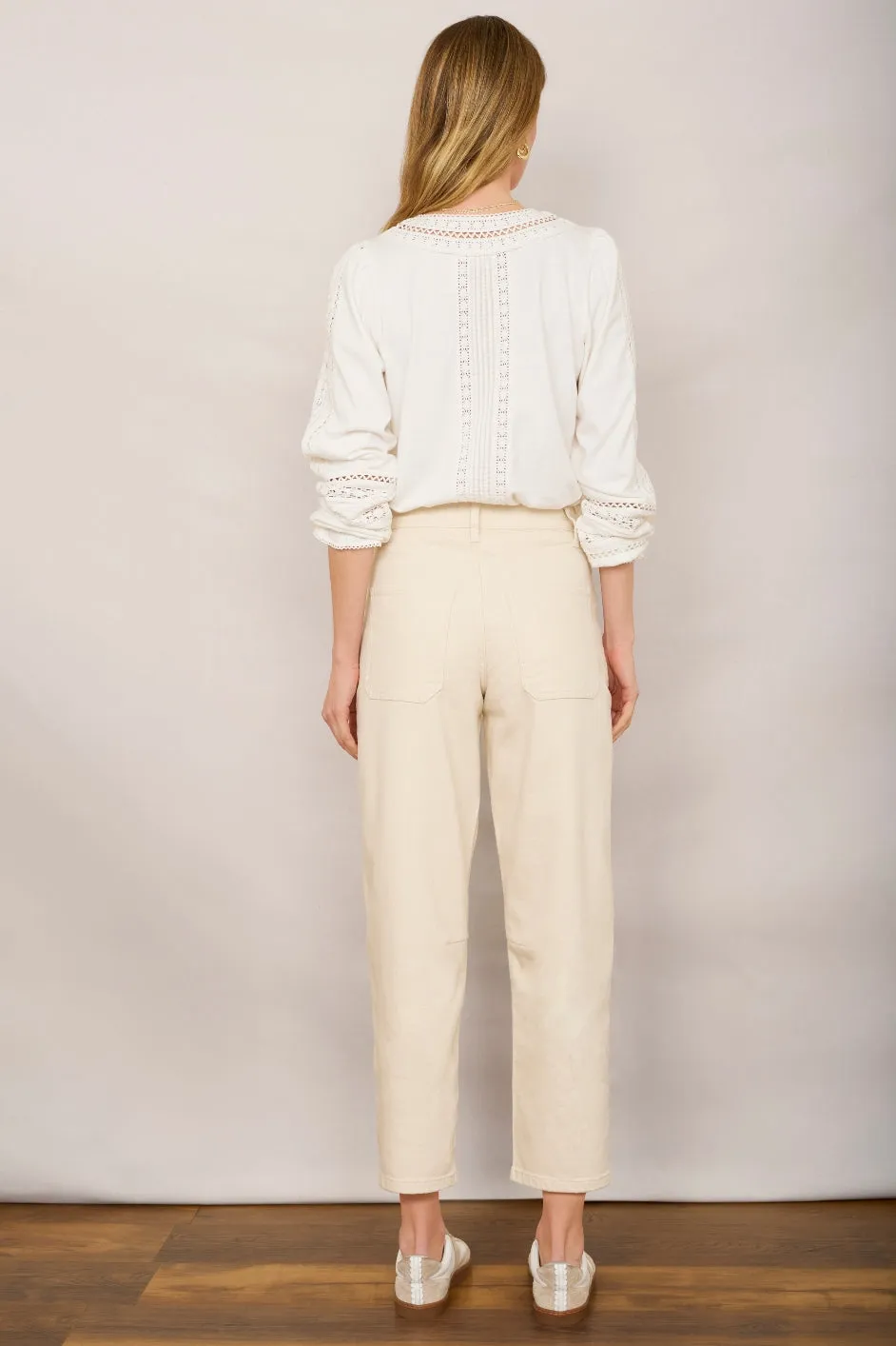 Kaya Cargo Barrel Jean - Ecru