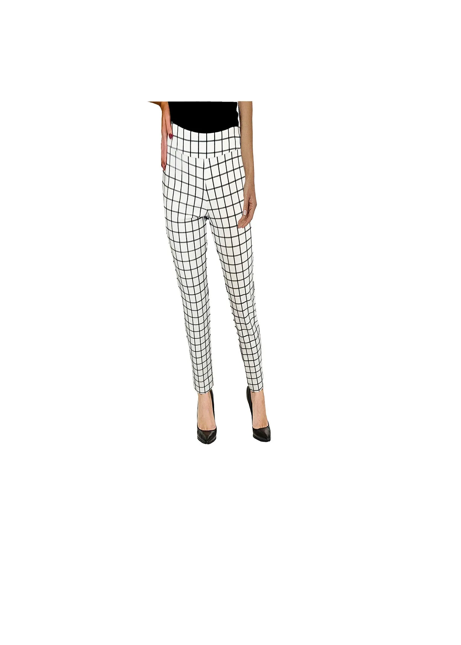 Krazy Larry Microfiber Skinny Long Tailored Pants Style P-21 - 1