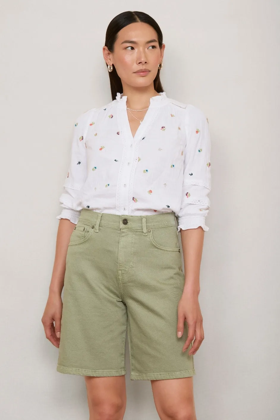 Lilia Bermuda Short - Sage Green