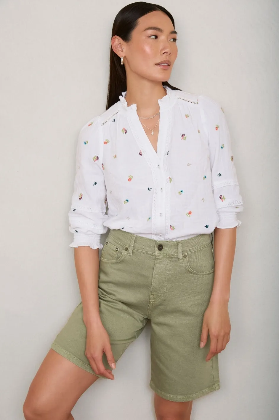 Lilia Bermuda Short - Sage Green