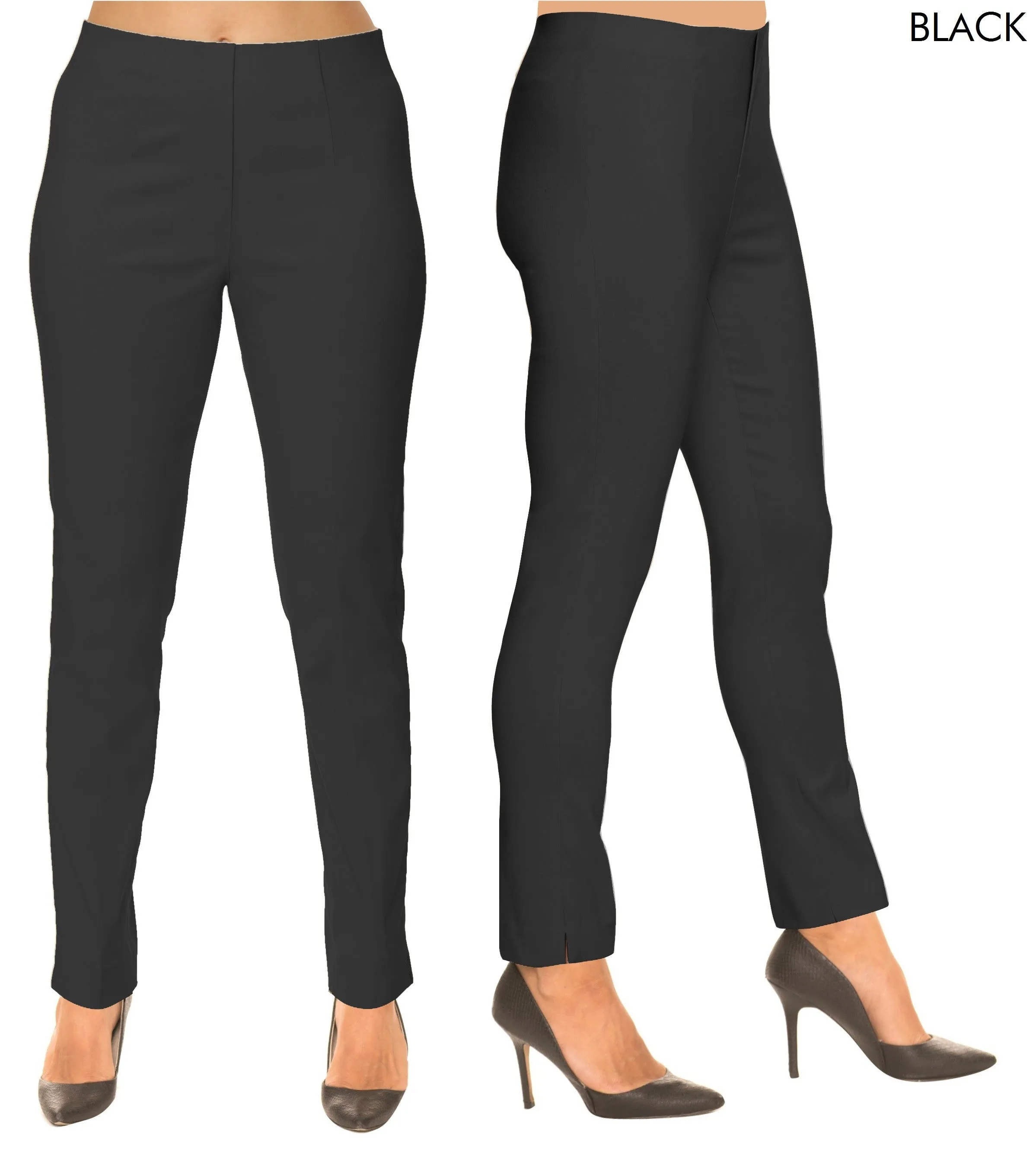 Lior Sasha Black Pull Up Stretch Pant