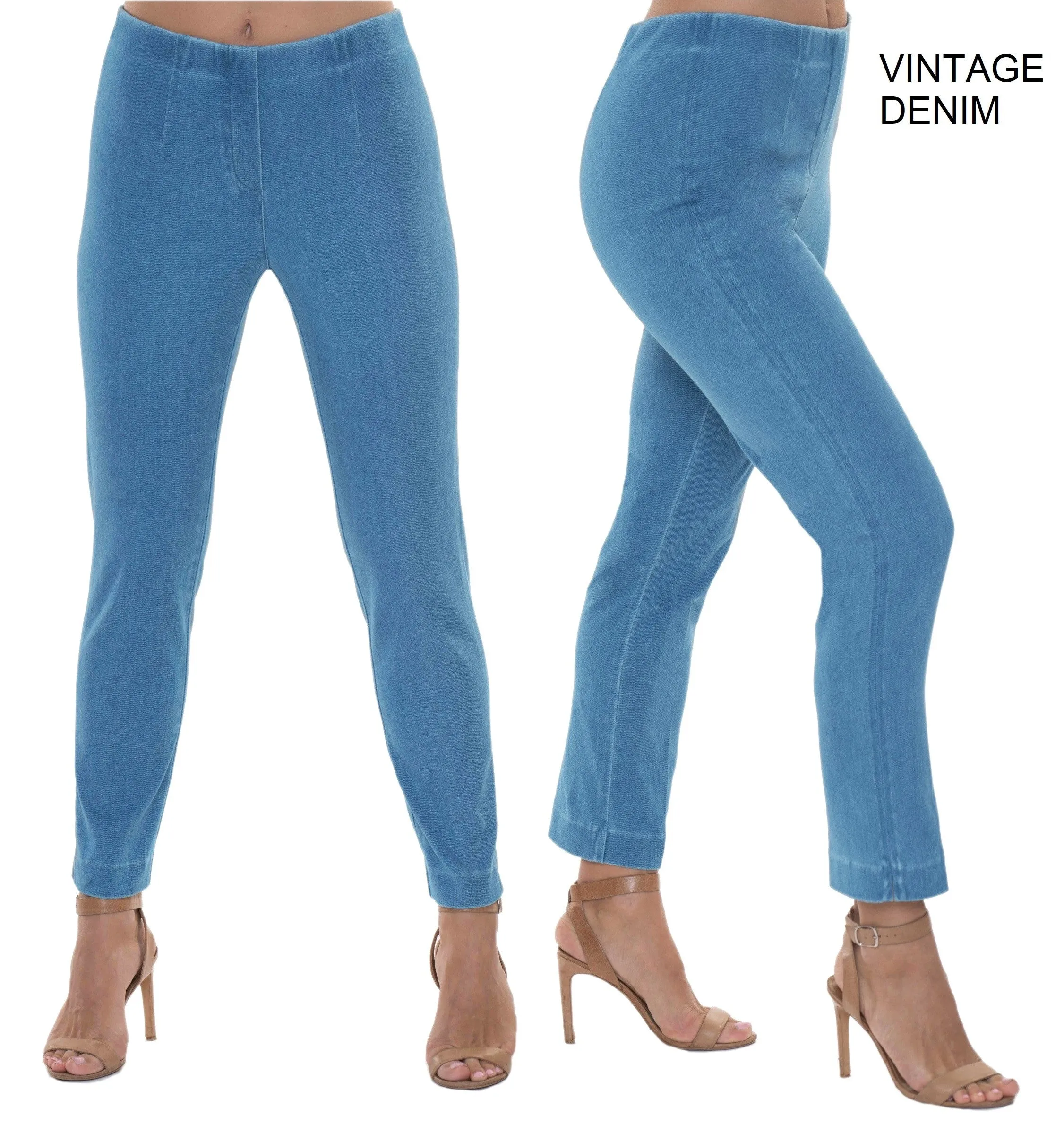 Lior Sasha denim pull on pant, BLACK, BEST SELLER