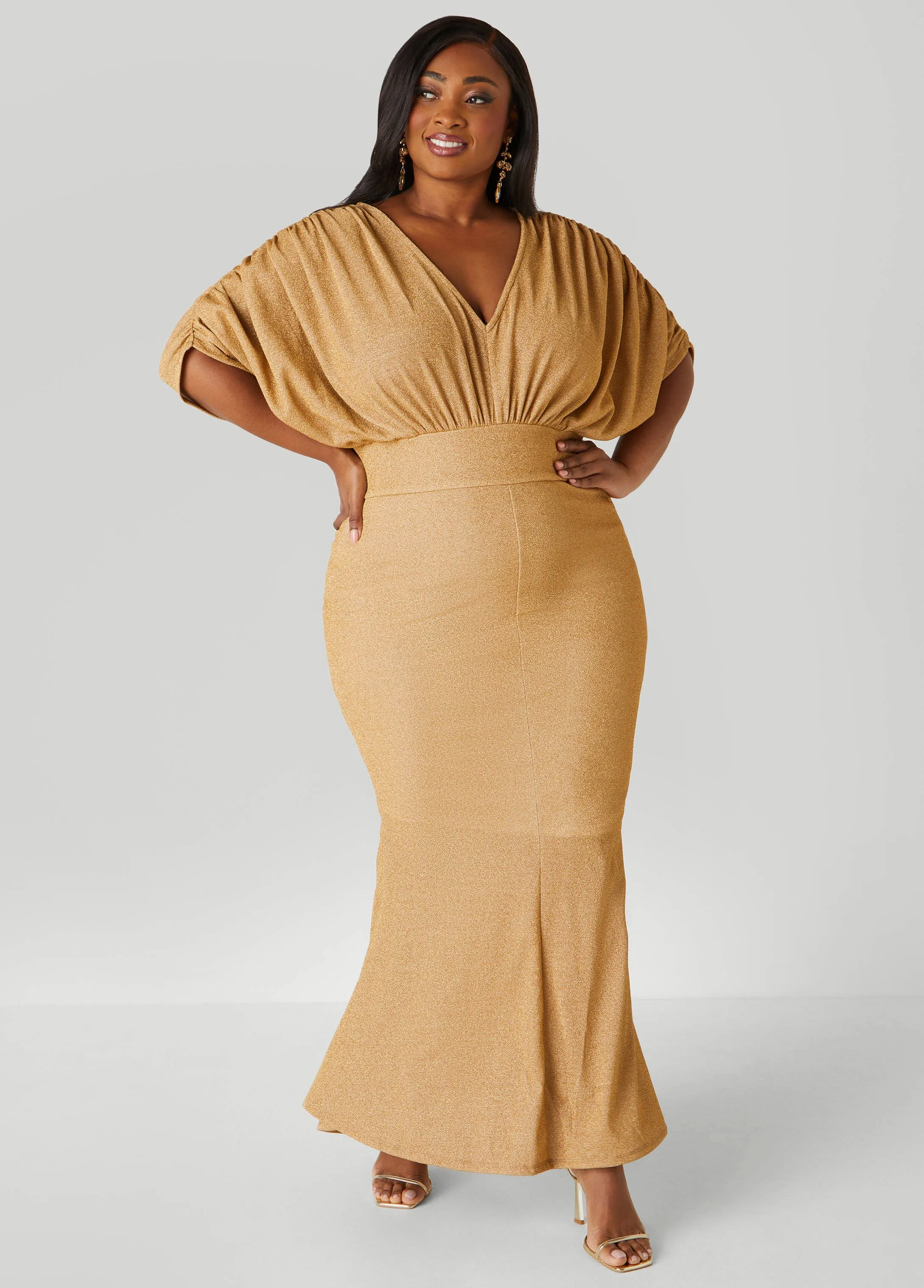 Lurex? Hi Low Mermaid Gown