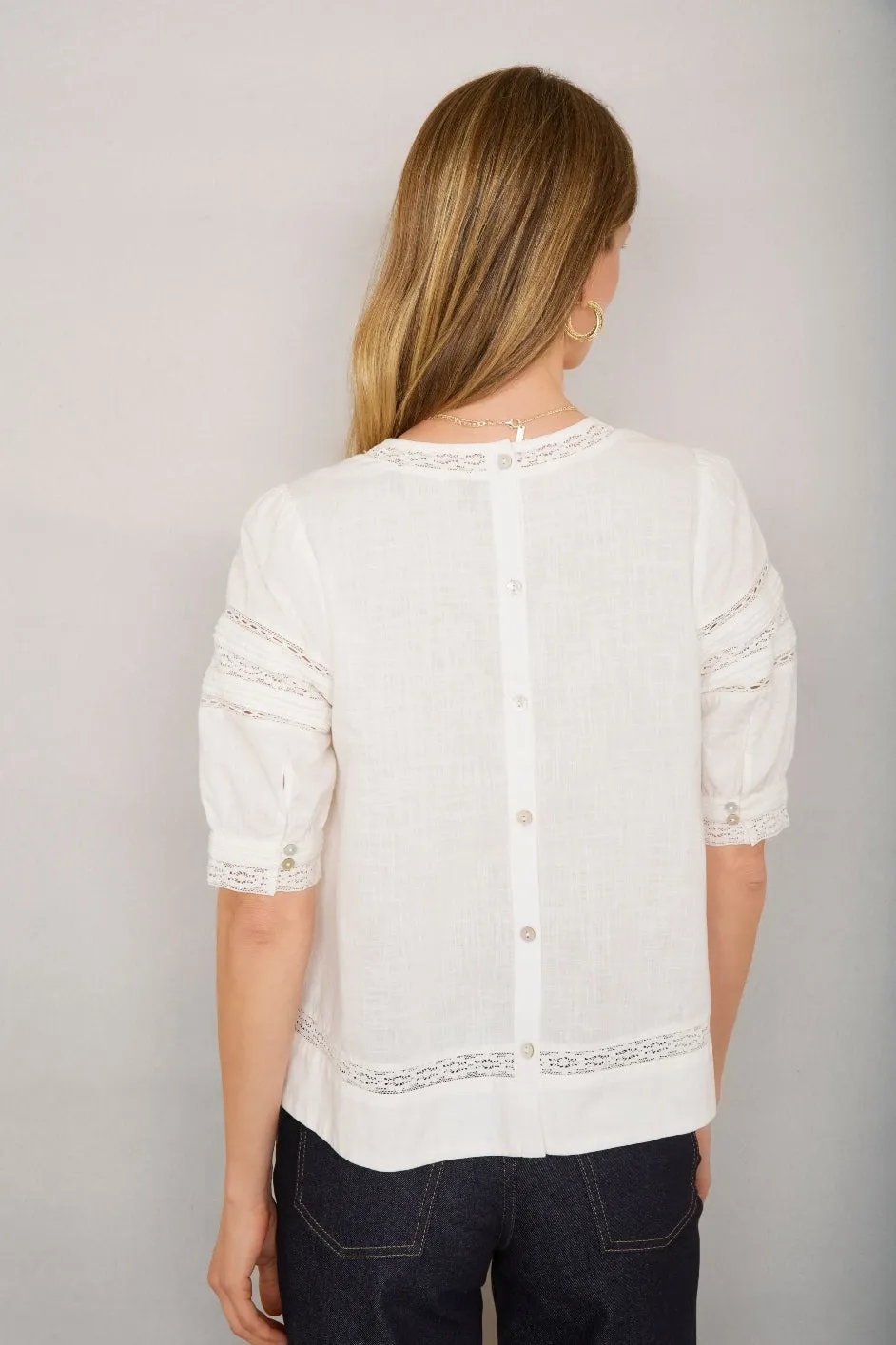 Lyra Blouse - Ivory