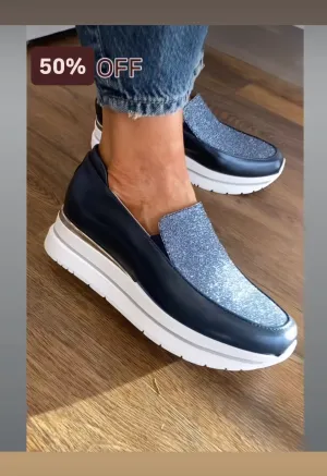 Marco Moreo Farah Metallic Wedge Shoes