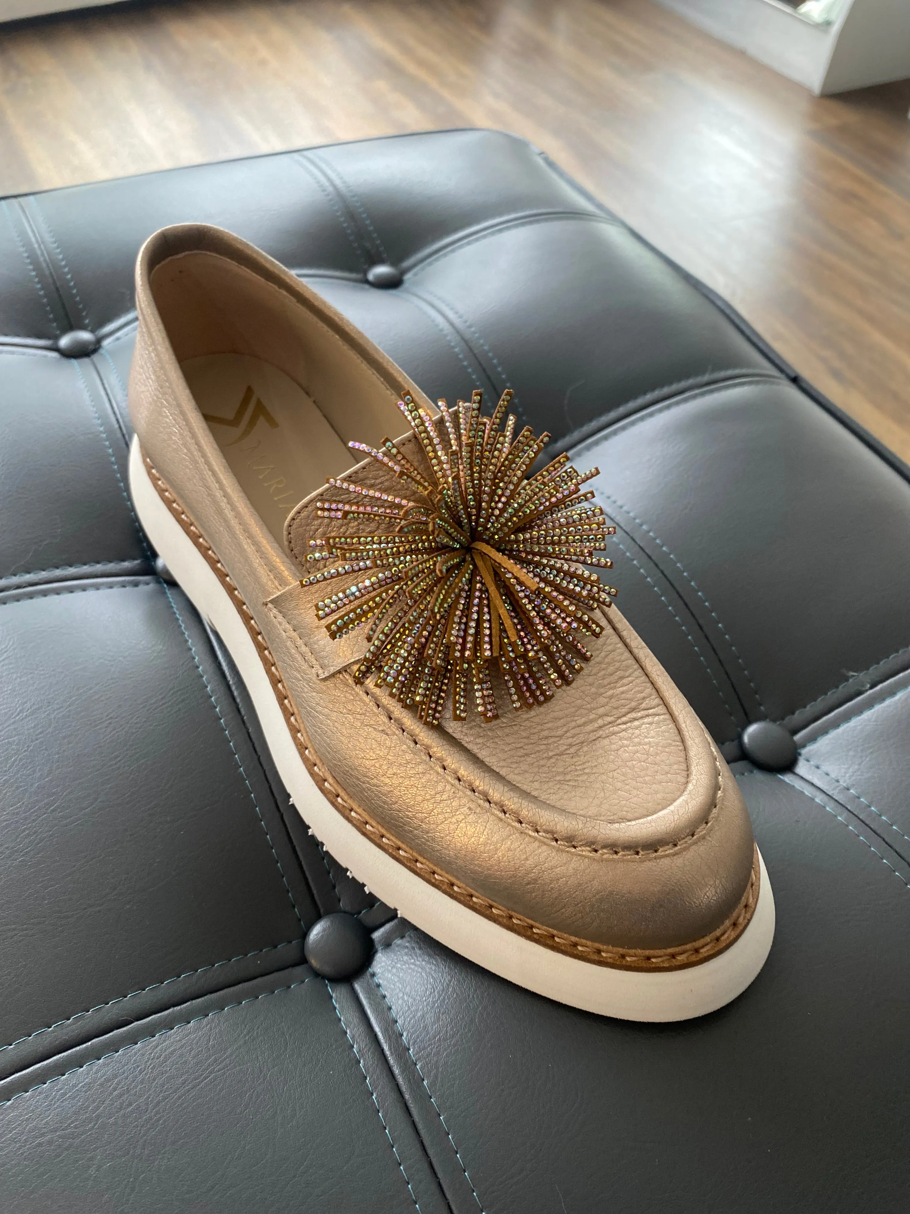 Marian Gold Tassel Loafer