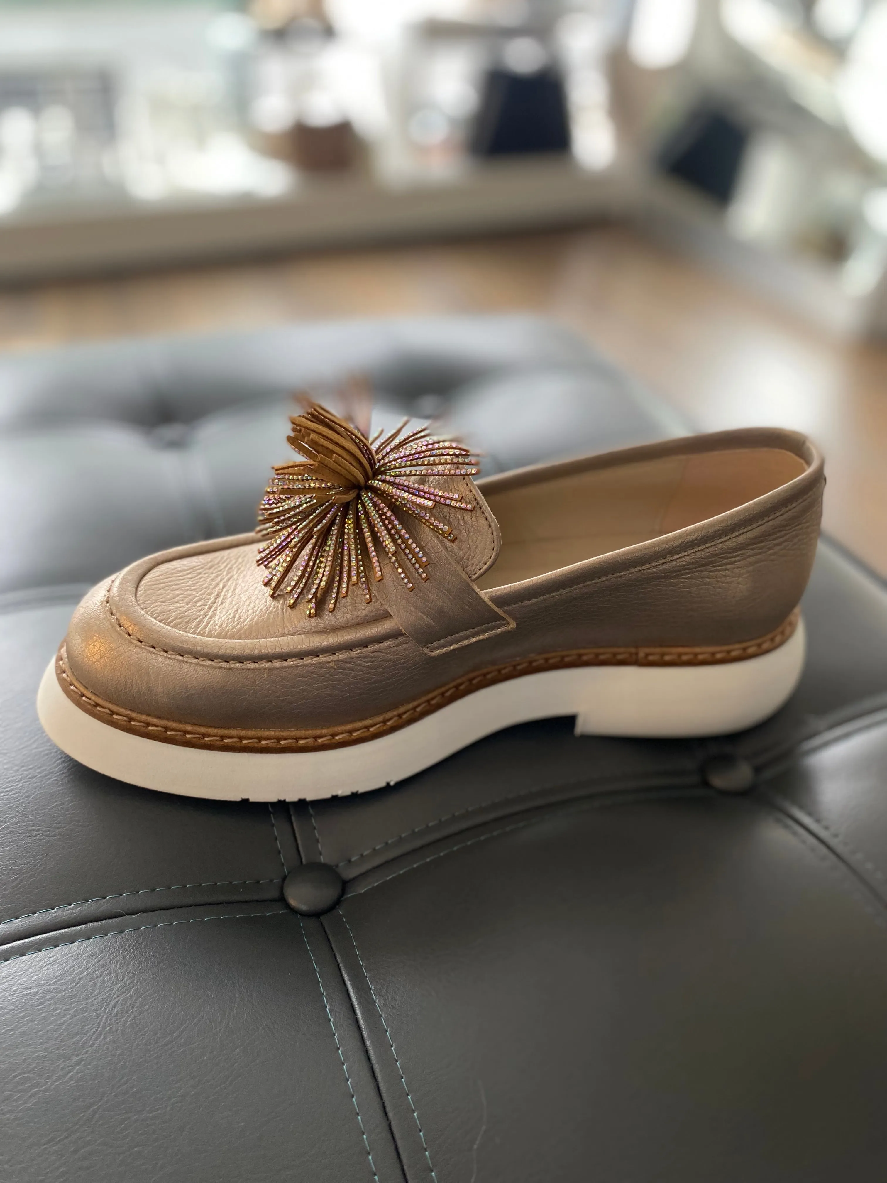 Marian Gold Tassel Loafer